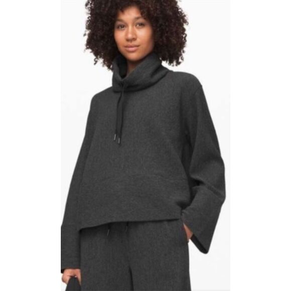 Lululemon Athletica Womens Retreat Yourself Pullover Sweater Charcoal Small - Picture 1 of 8